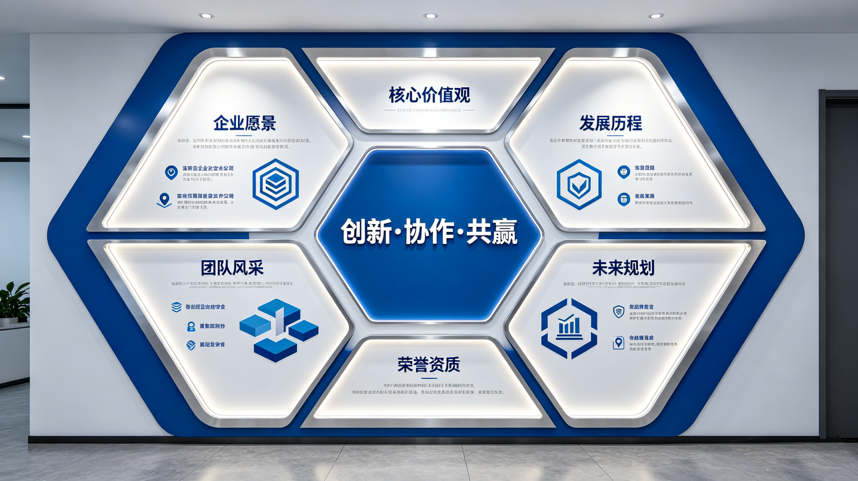 扶风企业文化墙六边形避坑指南（新手常犯5个错误）